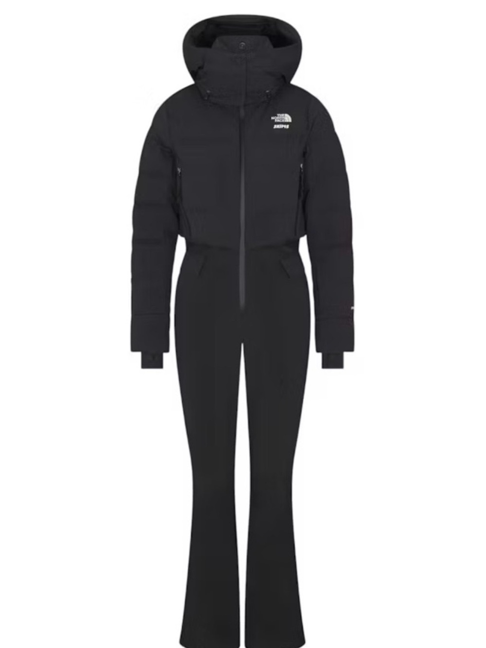 SKIMS NORTHFACE Black Women's Insulated Ski One-Piece